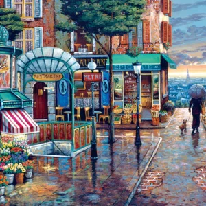 Cobble Hill - Rainy Day Stroll 1000 Piece Puzzle