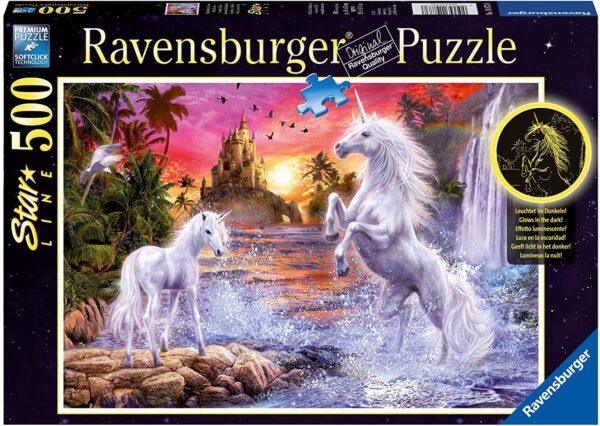 Unicorns at the River Starline 500 Piece Puzzle