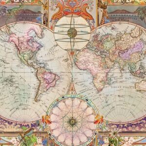 Around the Globe - Antique World Map