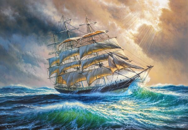 Sailing Against all Odds 1000 Piece Puzzle