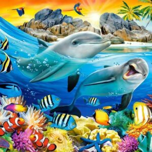 Castorland - Dolphins in the Tropics 1000 Piece Puzzle