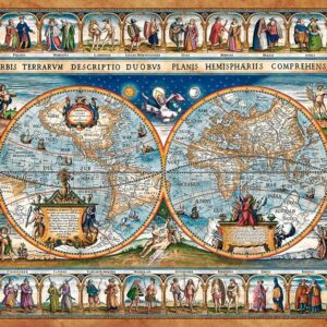 Map of the World 1639, 2000 Piece Puzzle