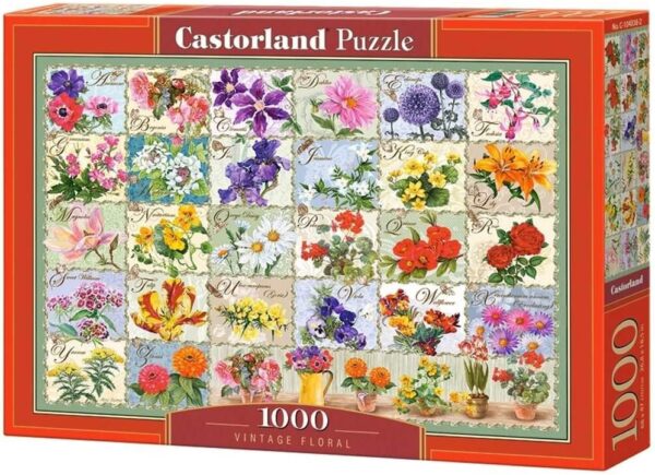 Vintage Floral 1000 Piece Puzzle