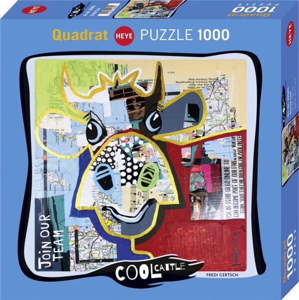 Cool Cattle - Dotted Cow 1000 Piece Square Puzzle