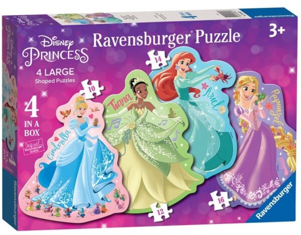 Disney Princess 4 Large Shaped Puzzles