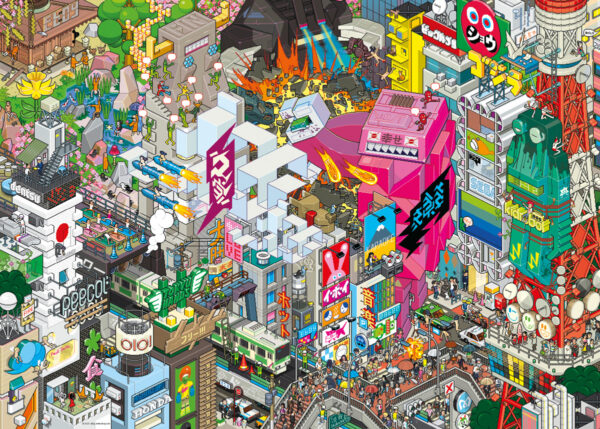 Eboy Tokyo Quest 1000 Piece Puzzle