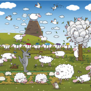 Gunga Sheep in Paradise 1000 Piece Puzzle