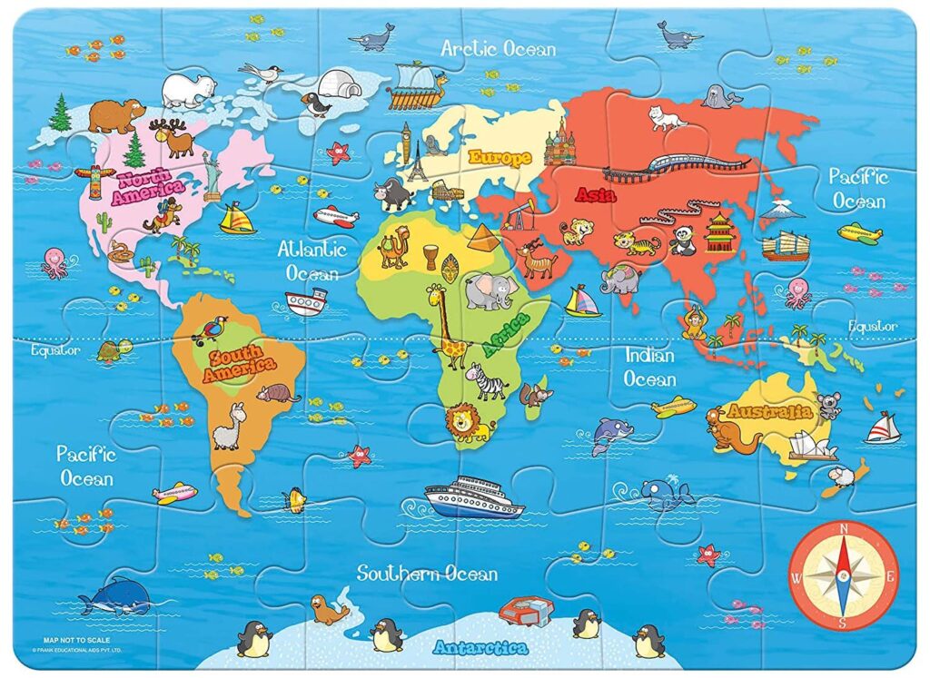 Frank My First World Map 24 Giant Piece Jigsaw Puzzle