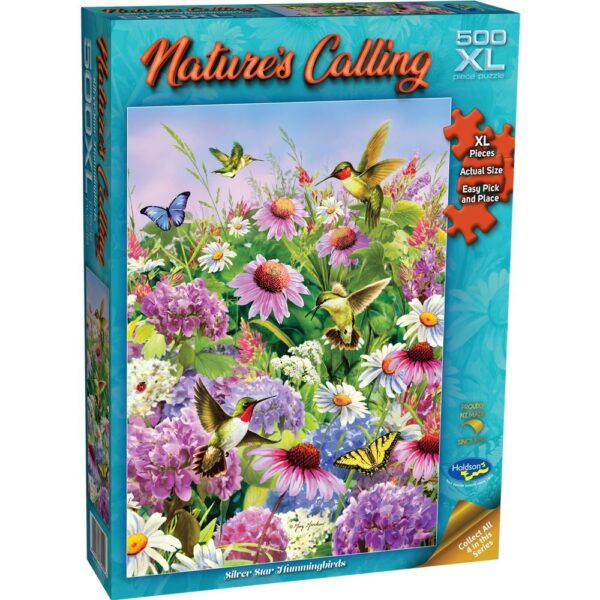 Nature's Calling Silver Star Hummingbirds 500 XL Piece Puzzle