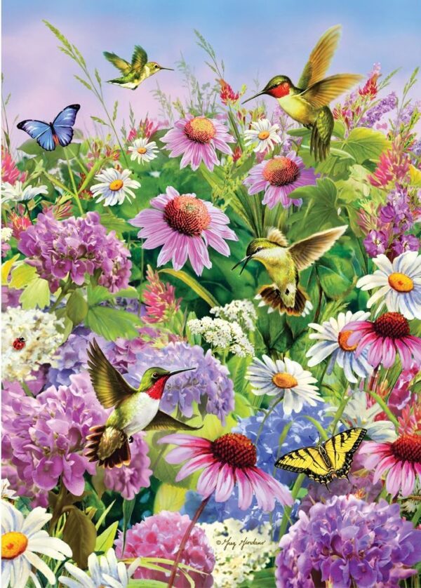 Nature's Calling Silver Star Hummingbirds 500 Xl Piece Puzzle