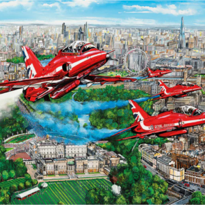 Reds Over London 1000 Piece Puzzle