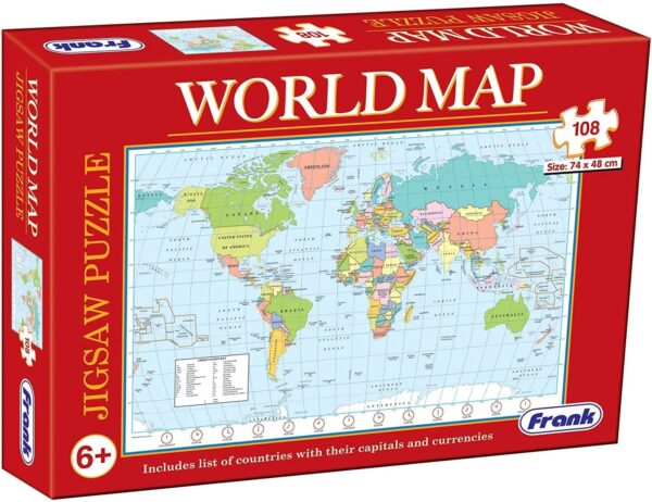 World Map 108 Piece Jigsaw Puzzle