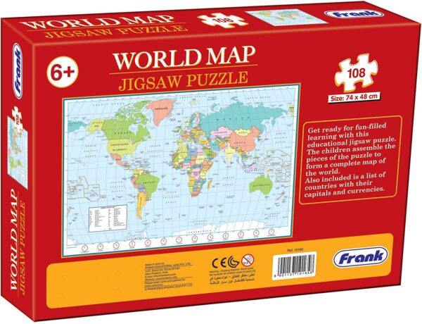 World Map 108 Piece Puzzle