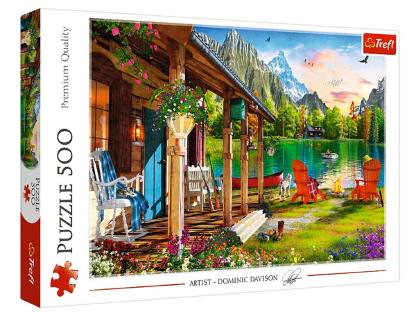 Cabin in the Mountains 500 Piece Puzzle