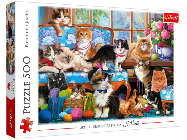 Cat Family 500 Piece Puzzle