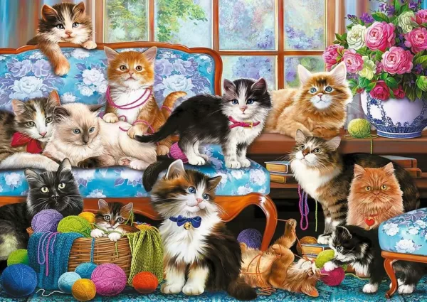 Cat Family 500 Piece Puzzle