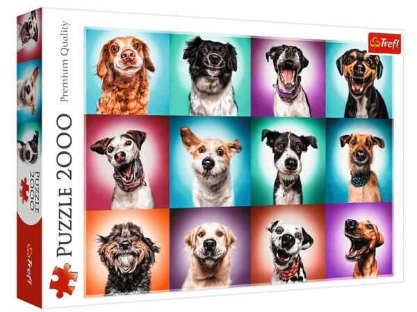 Funny Dog Portraits 2000 Piece Puzzle