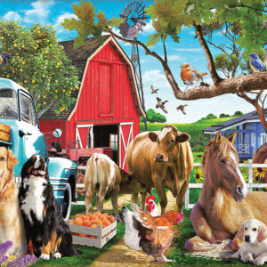 Gathering in the Farmyard 1000 Piece Puzzle