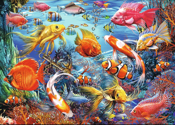 Hidden Shapes - Underwater Life 1060 Piece Puzzle