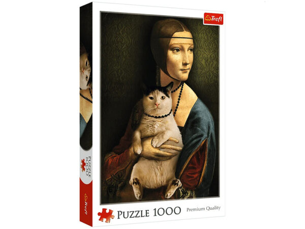 Lady with a Cat 1000 Piece Puzzle