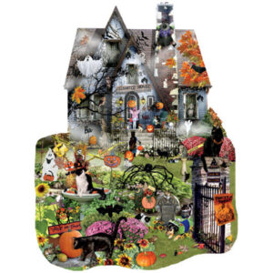 Spooky House Shaped 1000 Piece Puzzle