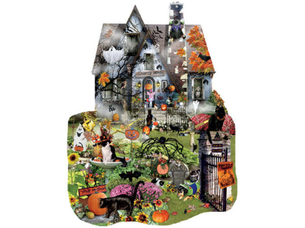 Spooky House Shaped 1000 Piece Puzzle