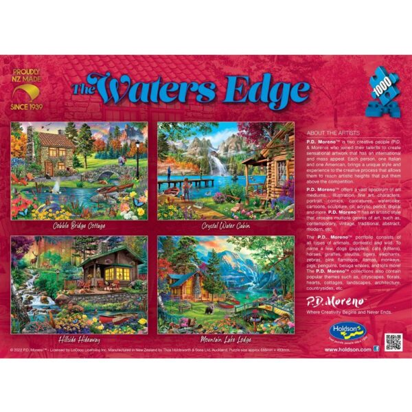 The Waters Edge Cobble Bridge Cottage 1000 Piece Puzzle