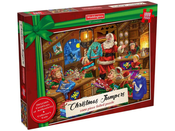 Waddingtons Christmas Jumpers 1000 Piece Puzzle