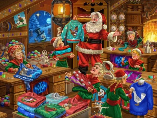 Waddingtons Christmas Jumpers 1000 Piece Puzzle