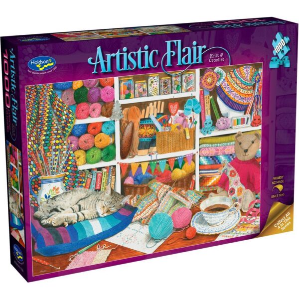 Artistic Flair - Knit & Crochet 1000 Piece Puzzle