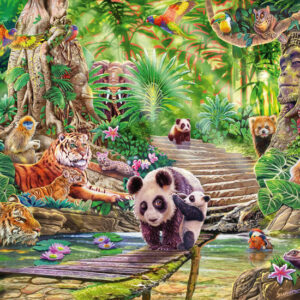 Asian Wildlife 1000 Piece Puzzle