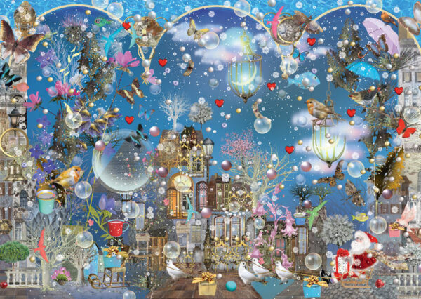 Blue Sky of Christmas 1000 Piece Puzzle