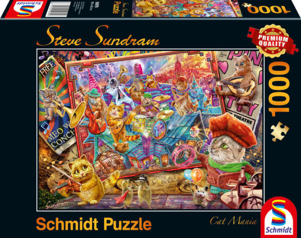 Cat Mania 1000 Piece Puzzle