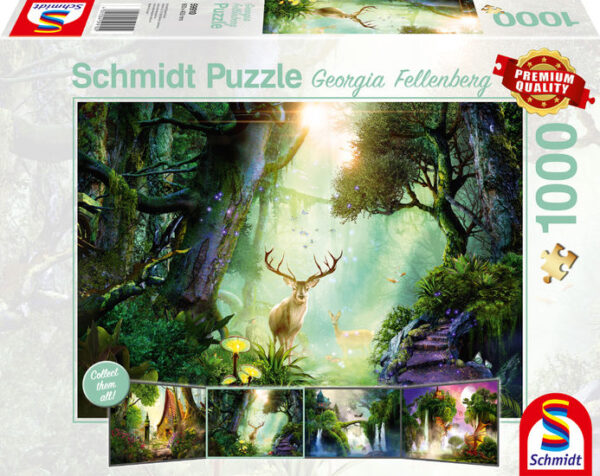 Deer in the Forest 1000 Piece Puzzle