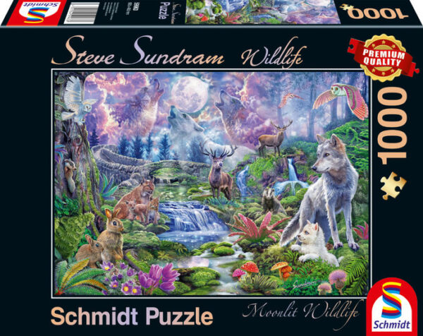Moonlit Wildlife 1000 Piece Puzzle