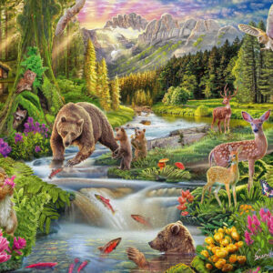 Wild Frontier Forest Animals 1000 Piece Puzzle