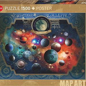 Map Art - Space World 1500 Piece Puzzle