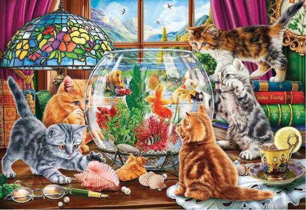 Holdson Kittens and the Aquarium 300 XL Piece Puzzle