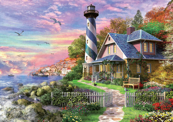 Lighthouse at Rock Bay 1000 Piece Puzzle