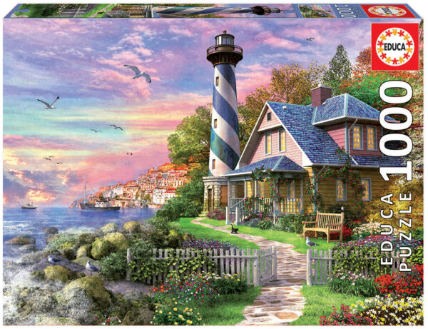 Lighthouse at Rock Bay 1000 Piece Jigsaw Puzzle