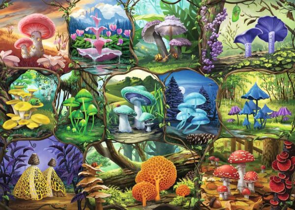 Beautiful Mushrooms 1000 Piece Puzzle