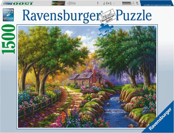 Cottage by the River 1500 Piece Puzzle
