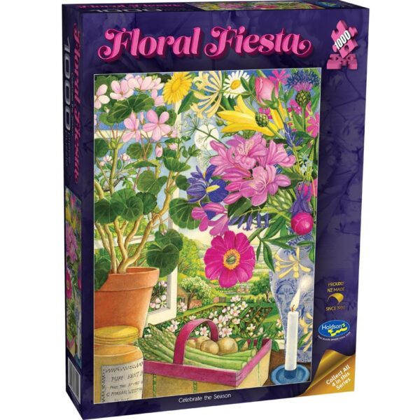 Floral Fiesta - Celebrate the Season 1000 Piece Puzzle