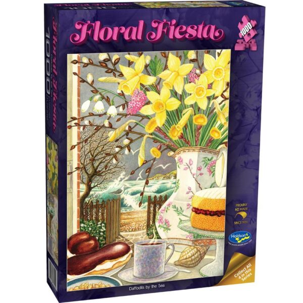 Floral Fiesta - Daffodils by the Sea 1000 Piece Puzzle