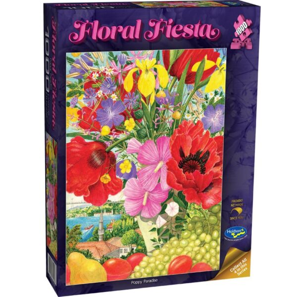 Floral Fiesta - Poppy Paradise 1000 Piece Puzzle