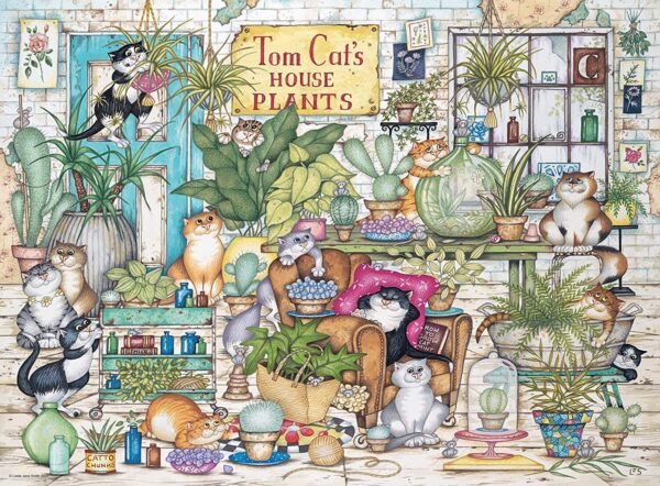 Tom Cat's House Plants 500 Piece Puzzle