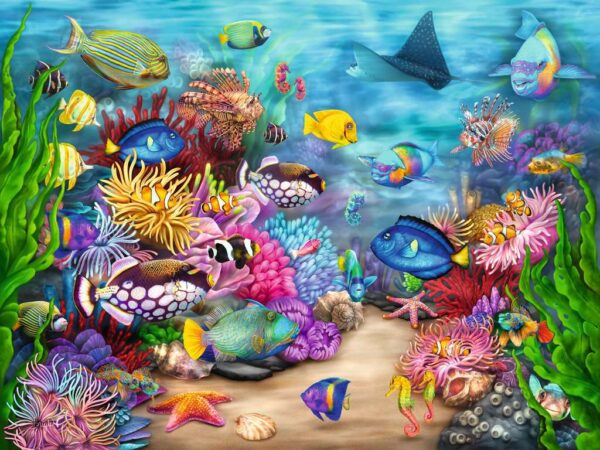 Tropical Reef Life 750 Large Piece Puzzle