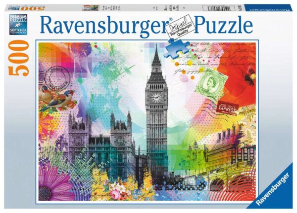 London Postcard 500 Piece Puzzle