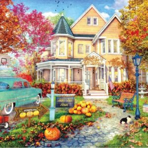 Autumn Town House 1000 Piece Puzzle
