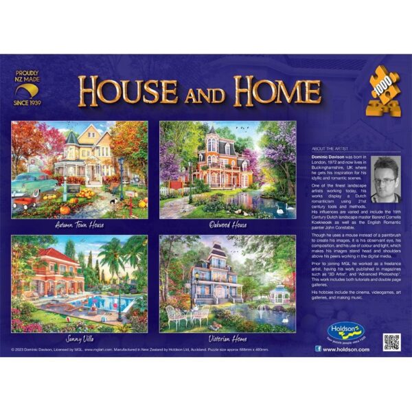 Autumn Town House 1000 Piece Puzzle